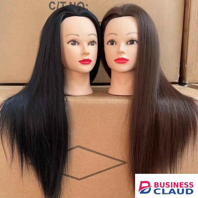 Pro Practice Hair Styling Dummy Model Hairdressing Doll Semi_Human salloon training dummy
