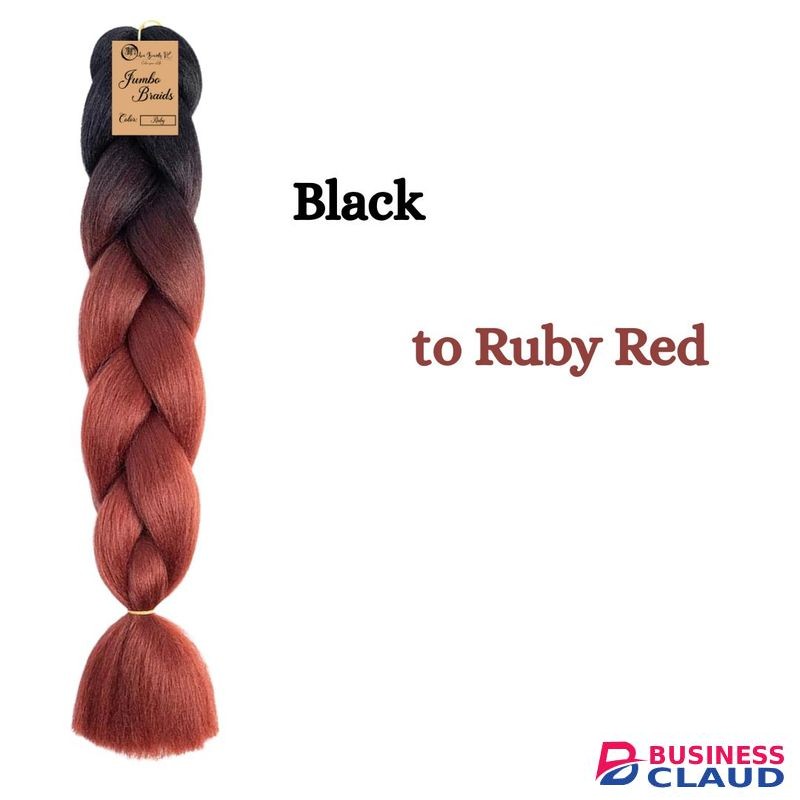 Ombré Braids KE B31 Ombre Braid Ombre Braiding Hair Ruby Jumbo Braid