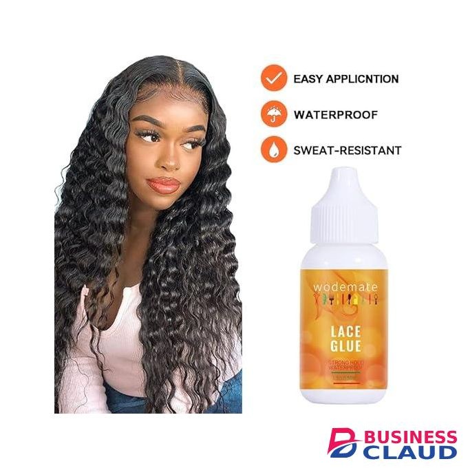 Wode Mate Lace Glue for Wigs,Adhesive Waterproof Super Hold Hair Bonding Glue,Invisible for Hair Systems Hairpiece Replacement Poly&Toupee Systems 38ML
