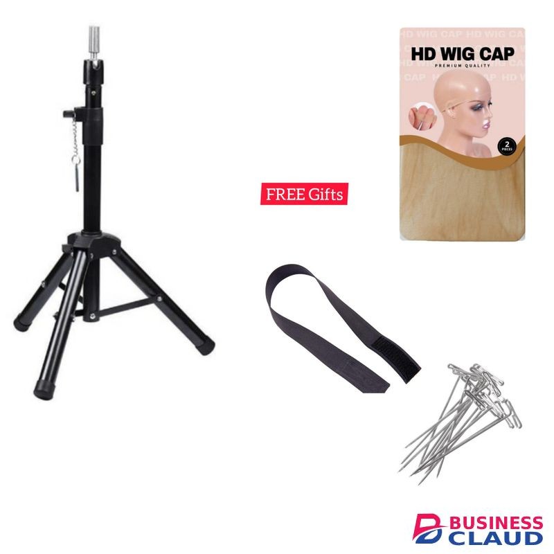 Wig Making Heavy Duty Tripod Stand + Free Gifts