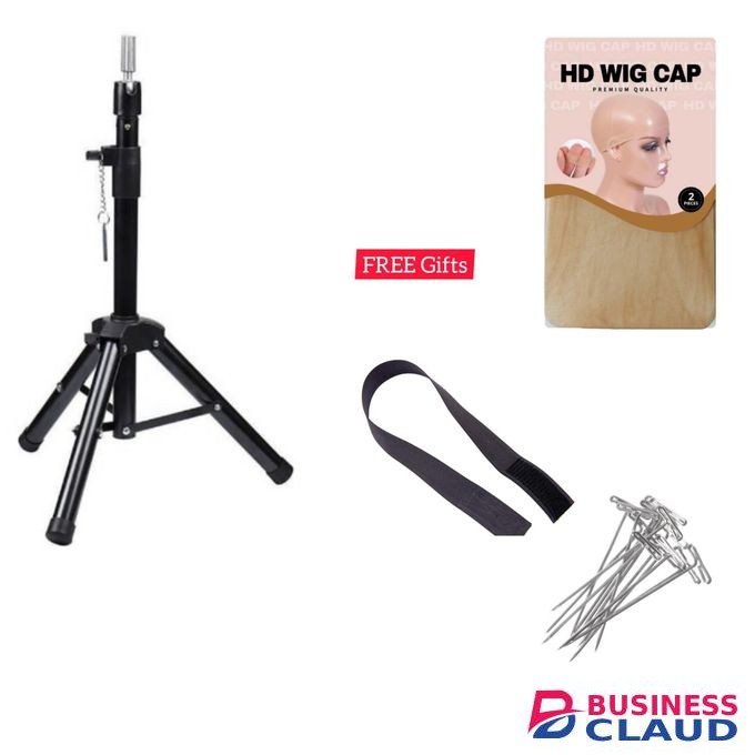 Wig Making Heavy Duty Tripod Stand + Free Gifts