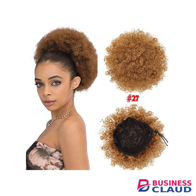 Baruk Afro Hair Bun_Brown Colour #27+ FREE Gift Inside!!!