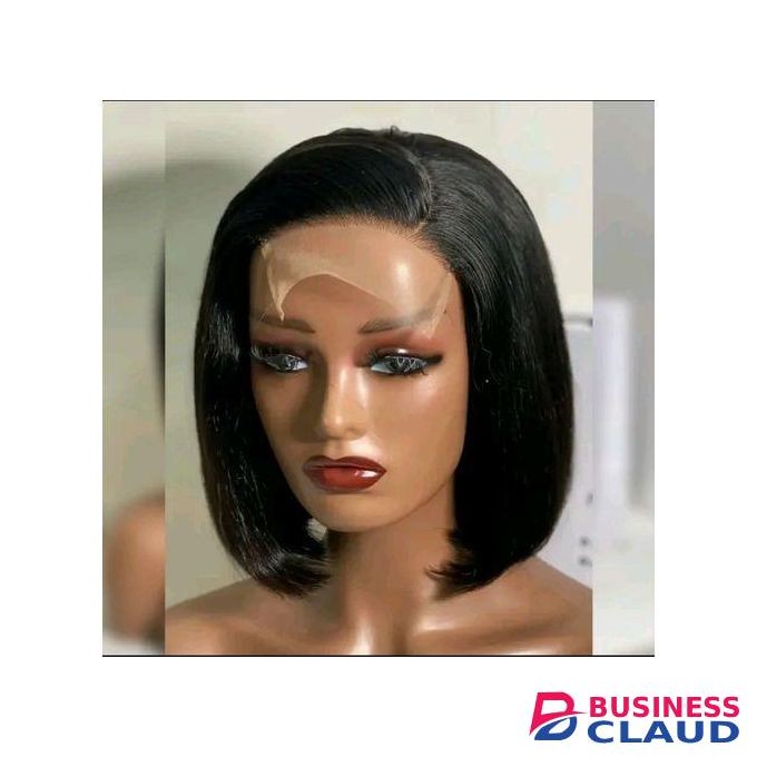 4*4 Closure Semi Human Bob Wig