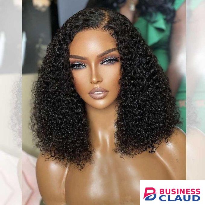 Water wave deep curls human hair wig hd lace frontal 16inch