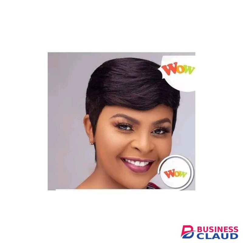 Human Hair Pixie Wig_black