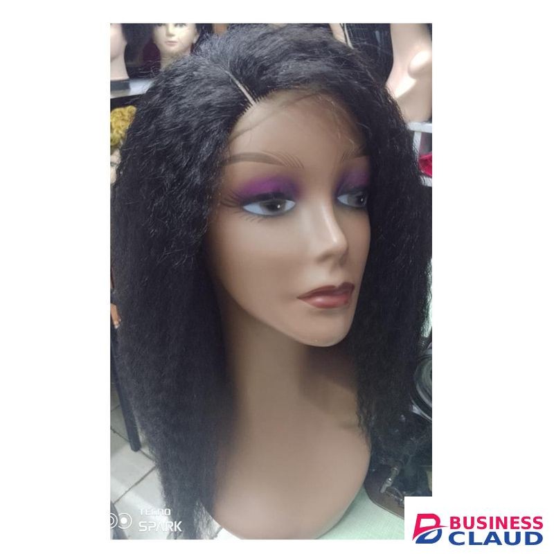 Kinky Straight Short Lace Front Wig