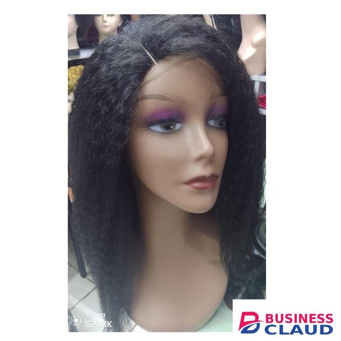 Kinky Straight Short Lace Front Wig