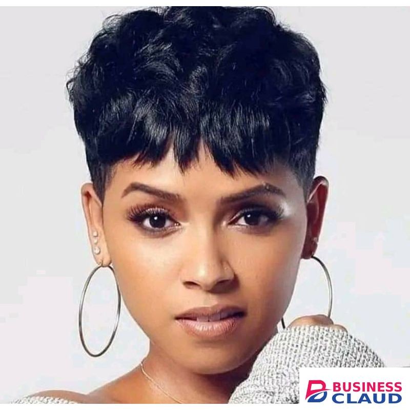 Ombre Human Hair Side Part Pixie Wig + FREE Gift !!!
