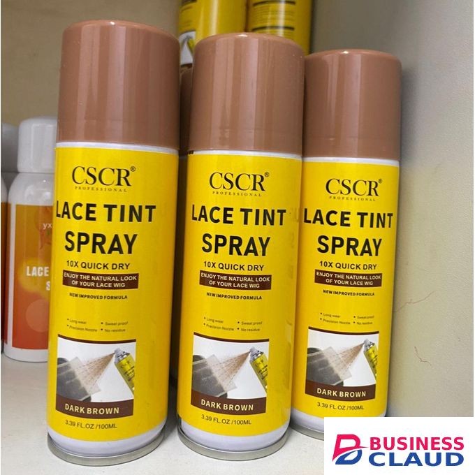 Natural Lace wig Lace tint spray CSRC Dark brown spray