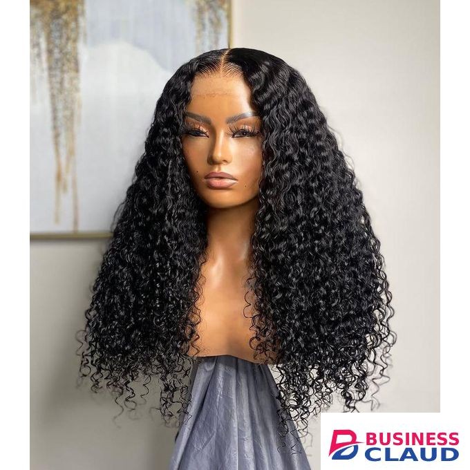 Water wave curls human hair full frontal lace wig 22inch human hair