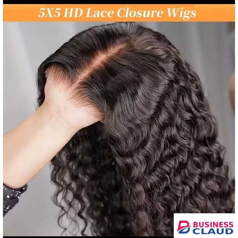 Fashion Classic Water curl 5by5 glue less wig (16)
