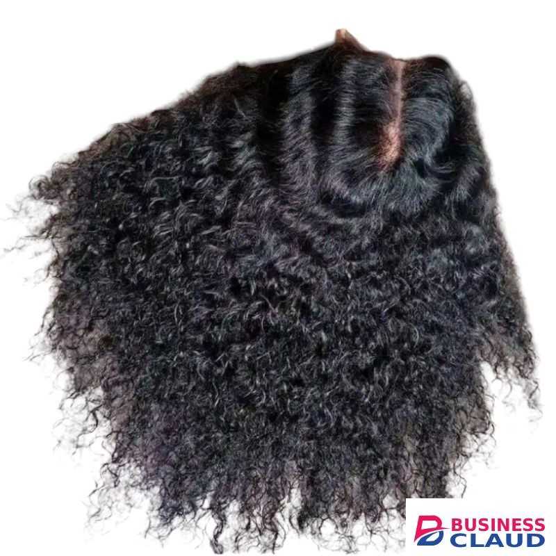 water curly human hair wig