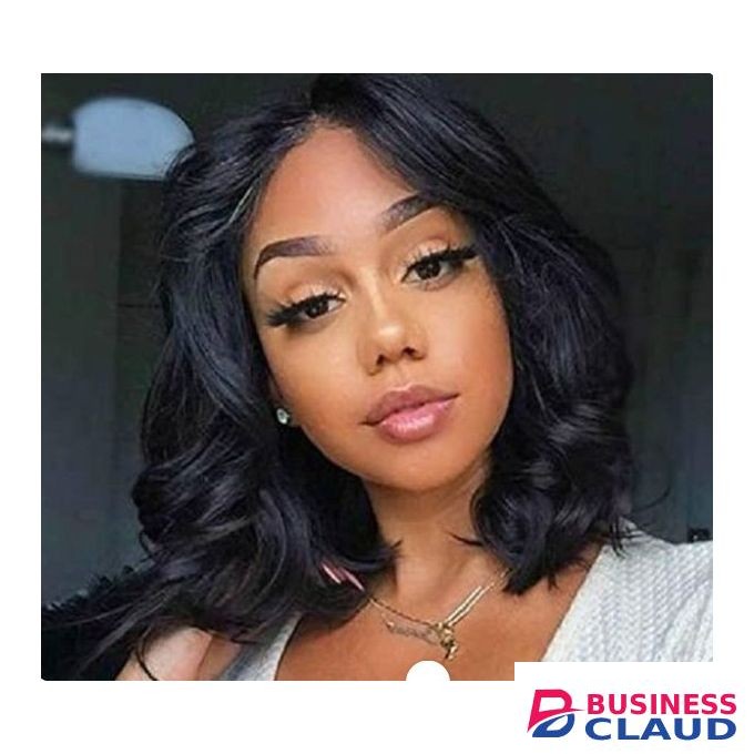 Curly Bob Wig - Black