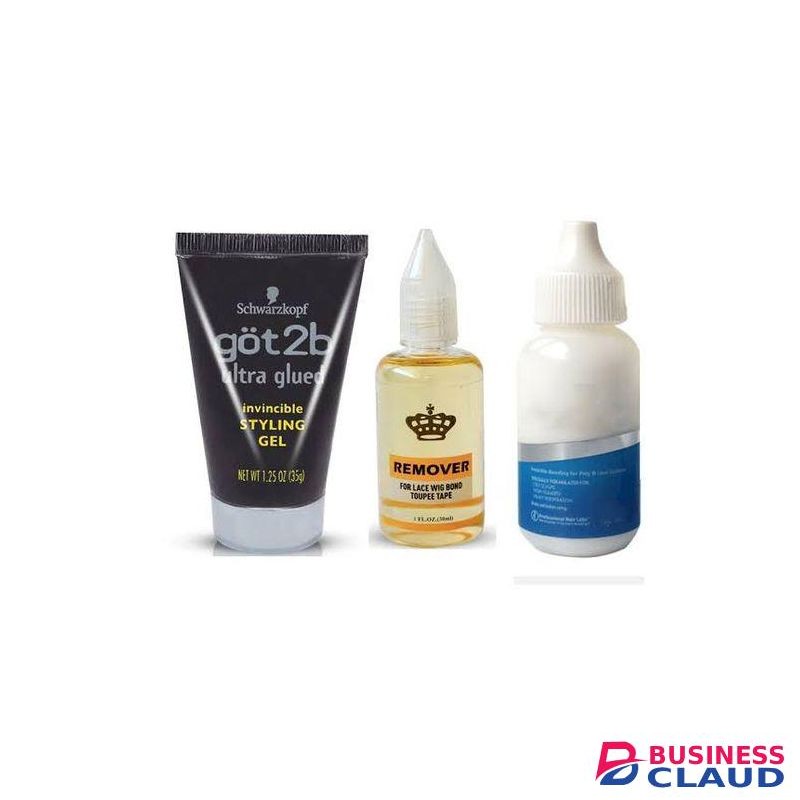 Got2B Invisible Styling Gel +Ghost Bonding Glue+ Wig Remover.