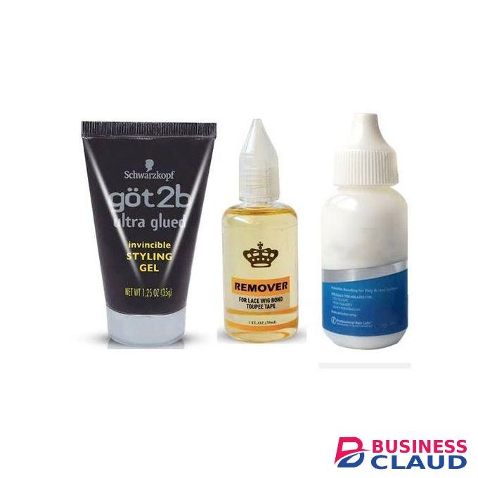 Got2B Invisible Styling Gel +Ghost Bonding Glue+ Wig Remover.