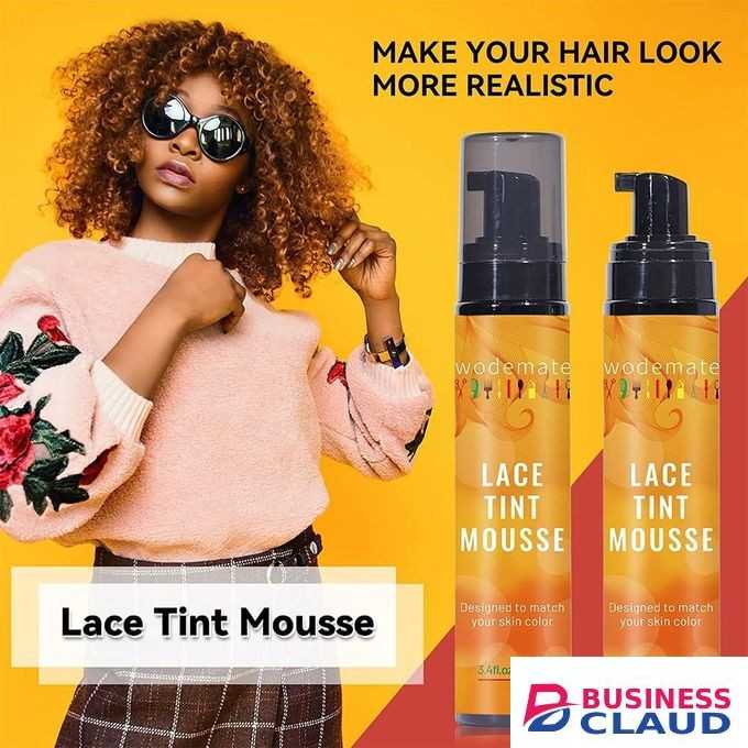 Wode Mate Lace Tint Mousse for Wigs Melt,Wig Lace Spray Concealer Tinted Waterproof Fast Drying No Residues Perfect Match for All Lace Wigs Hair Types 100ML