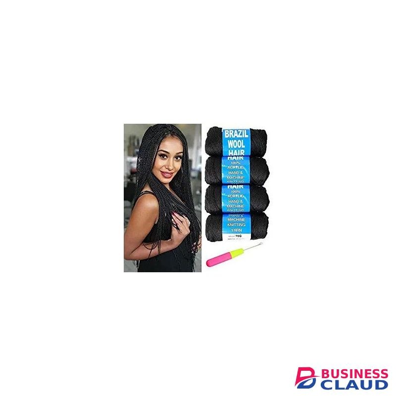 Brazilian Wool Hair For Braid/Box Braids/Jumbo Braiding With Crotchet