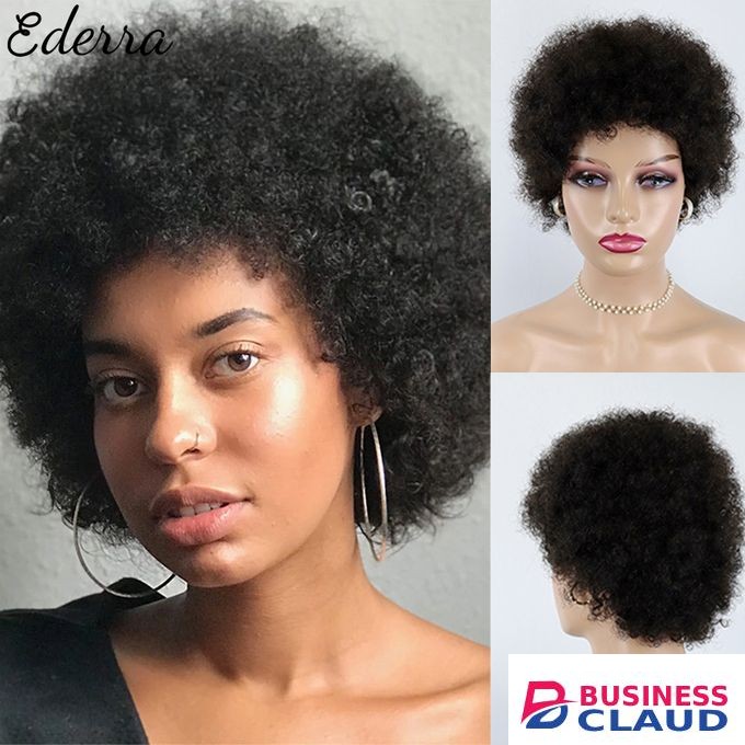 Short Afro Kinky Curly Wave Hair