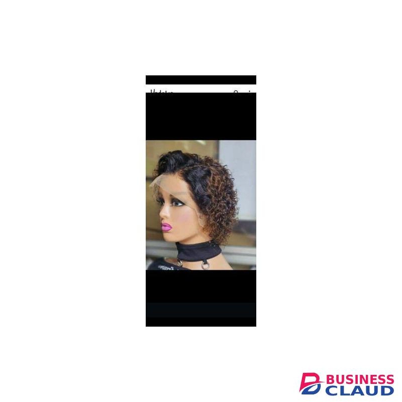 Deep full frontal human hair water curl wig
