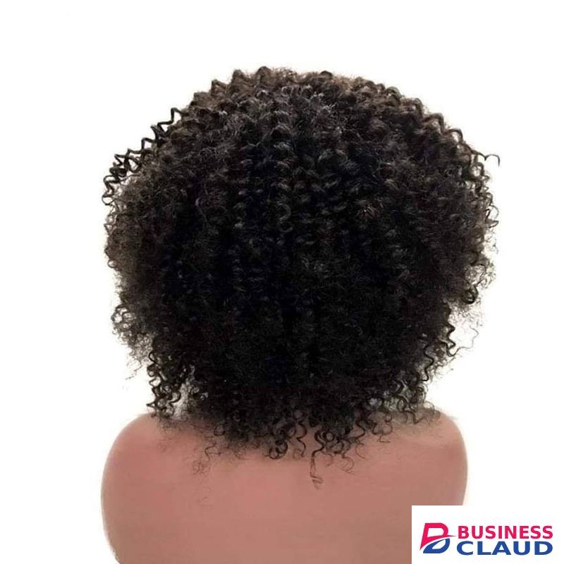 Natural Long Afro spring Wig - Black + FREE gift inside!