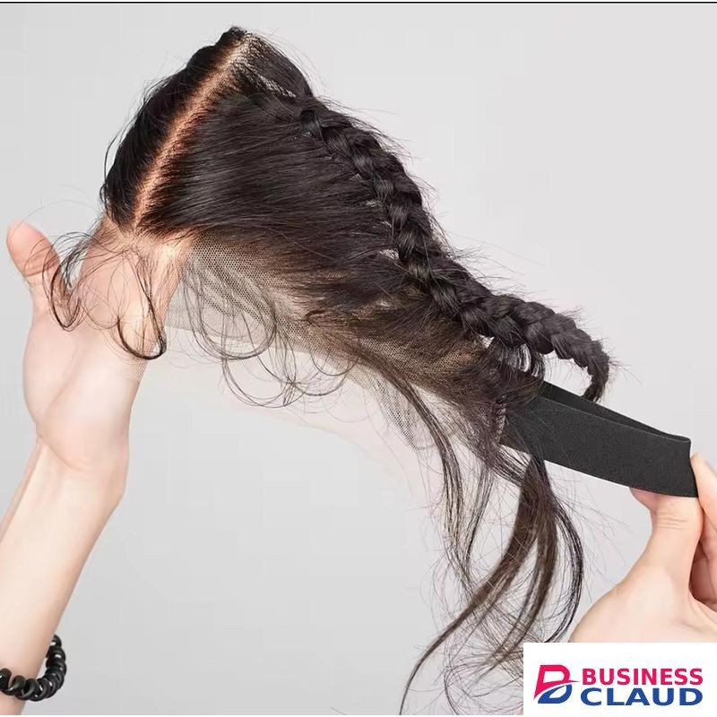 Fashion Classic 13 by 4 transparent human lace frontal with braids