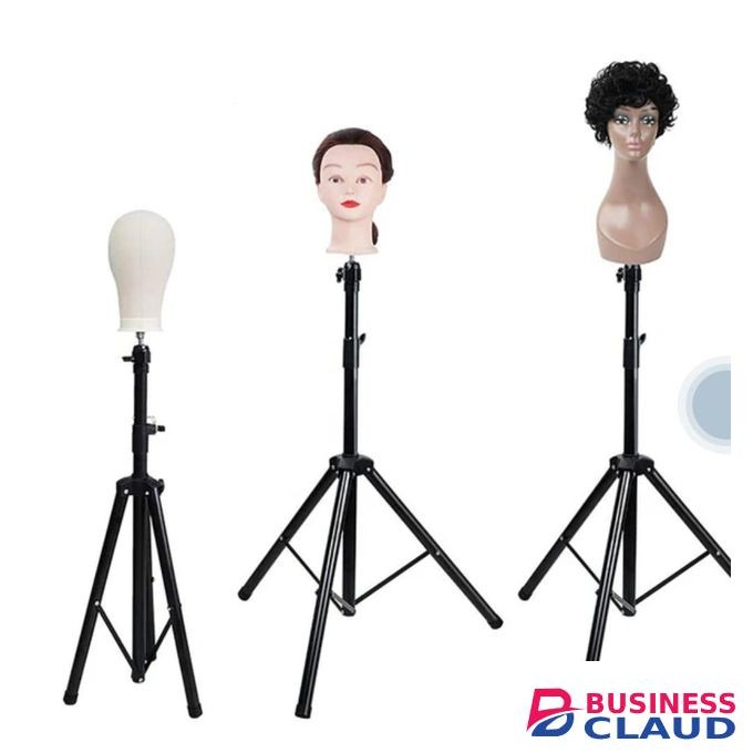 Wig Stand Tripod, Anself Metal Adjustable Mannequin Head Stand Holder Wig Head Stand For Hairdressing Training