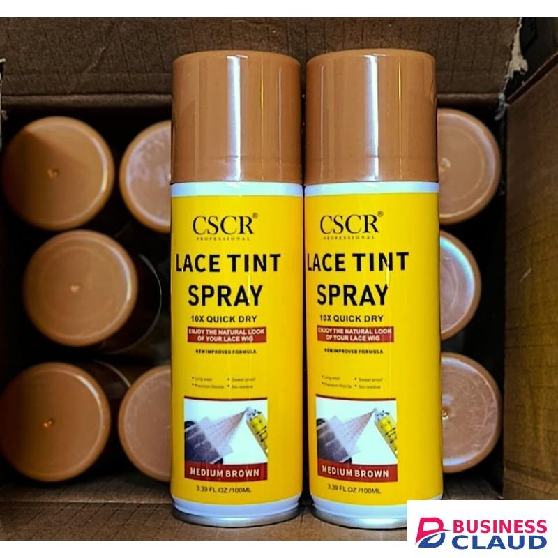 Wig Lace tint spray medium brown + free remover