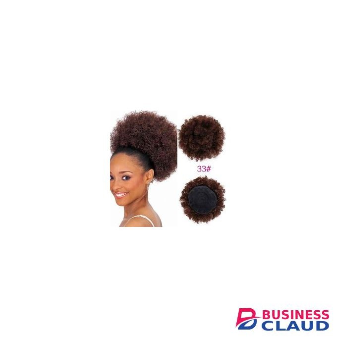 Baruk Afro Hair Bun_Brown Colour #33+ FREE Gift Inside!!!