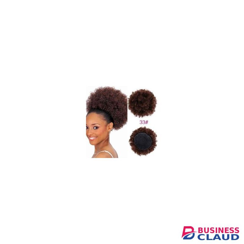 Baruk Afro Hair Bun_Brown Colour #33+ FREE Gift Inside!!!
