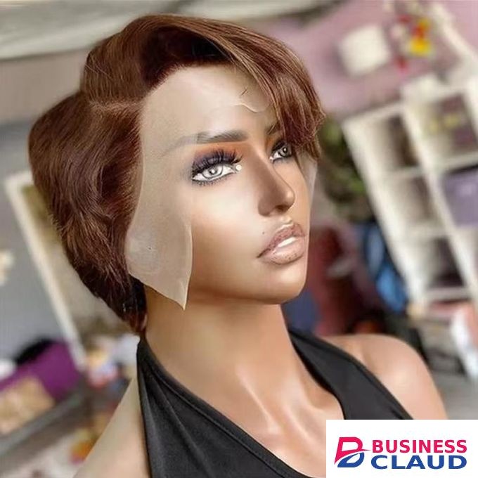 Pixie human hair bob wig