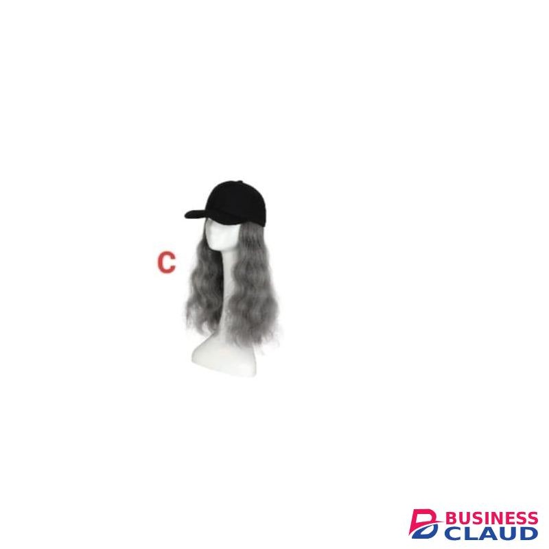 50cm Ladies Wig Caps Hat With Hair Extensions Wigs Curly Hair