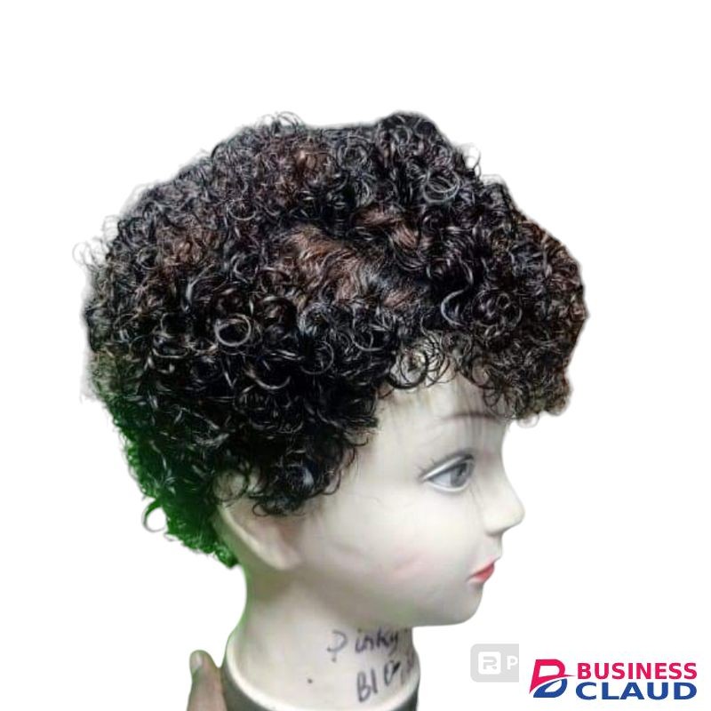Short human hair curl wg