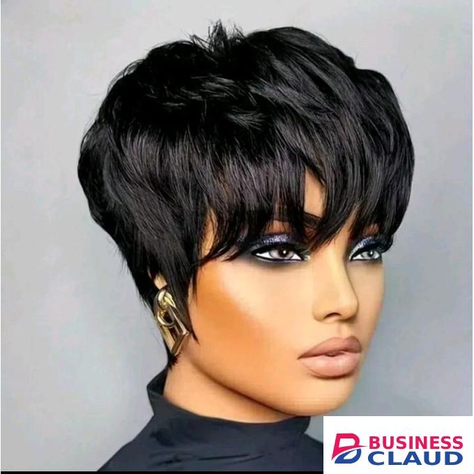 Black pixie wig