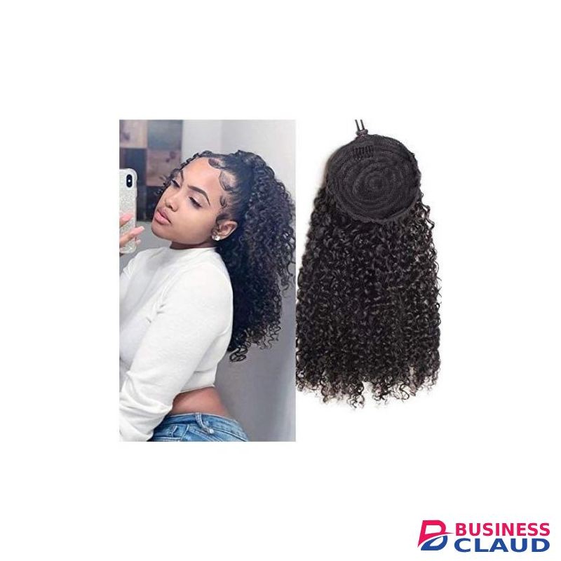 Kinky Curly Drawstring Ponytail Extension Hair