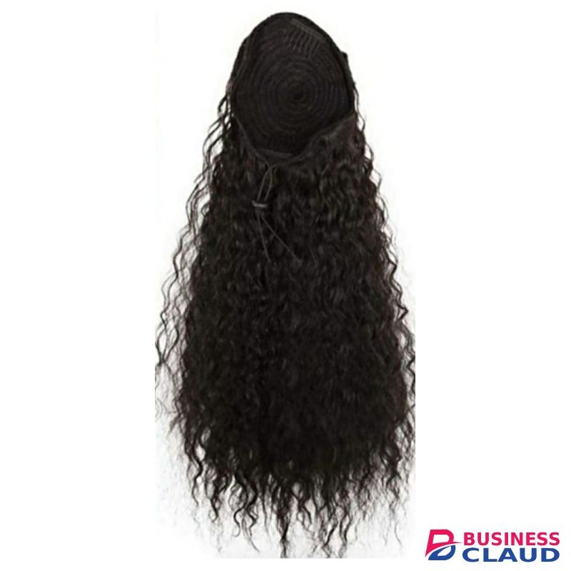 Baruk Wavy Drawstring Ponytail Extension Black