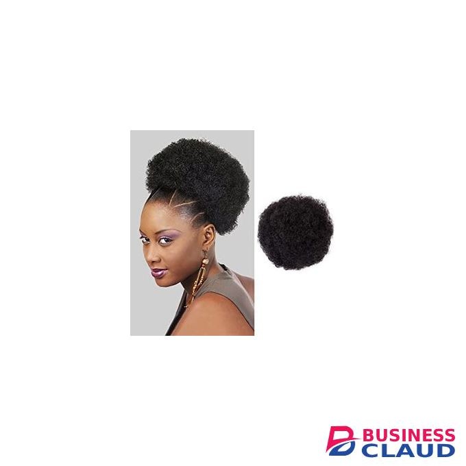 Black Afro Kinky Curl Hair Bun