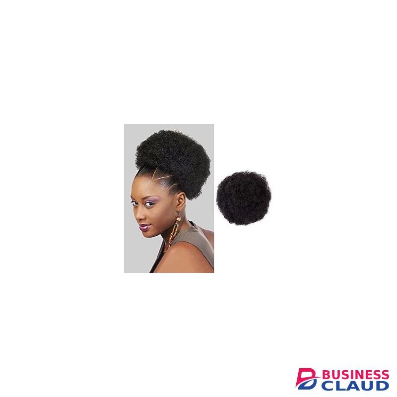 Black Afro Kinky Curl Hair Bun