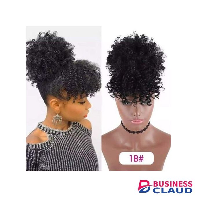 Afro-kinky-naturally-curly-easy-pineapple-ponytail + FREE GIFT