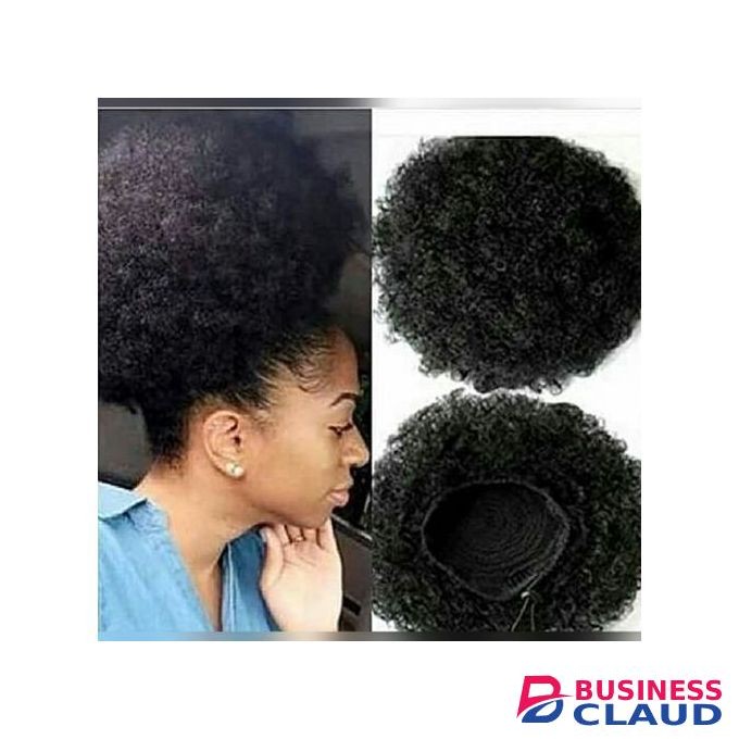 Large Afro Drawstring Hair Bun