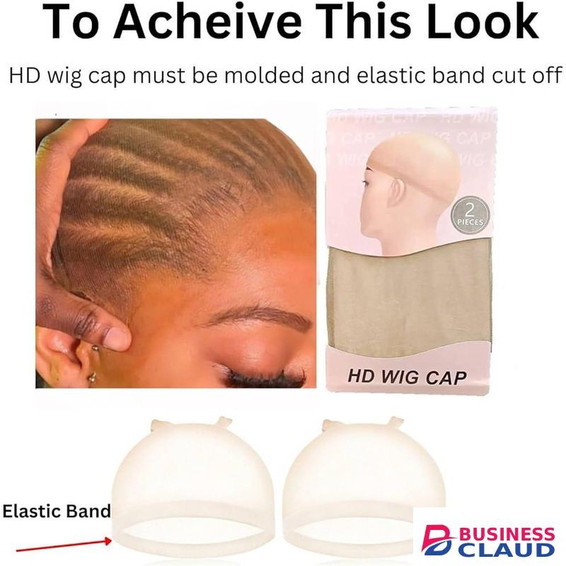 4pcs HD wig installation, Wig Cap invincible cap + FREE Edge brush