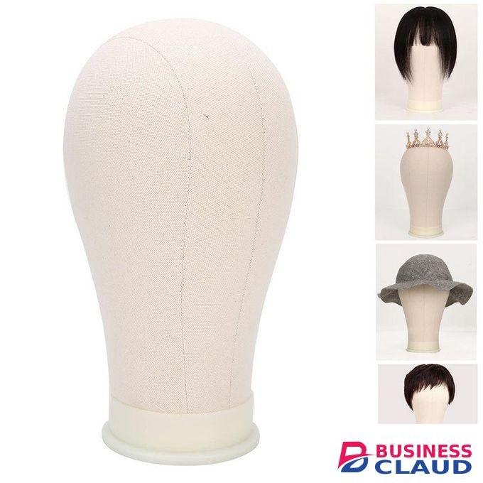 Canvas Block Head Wig Making Mannequin