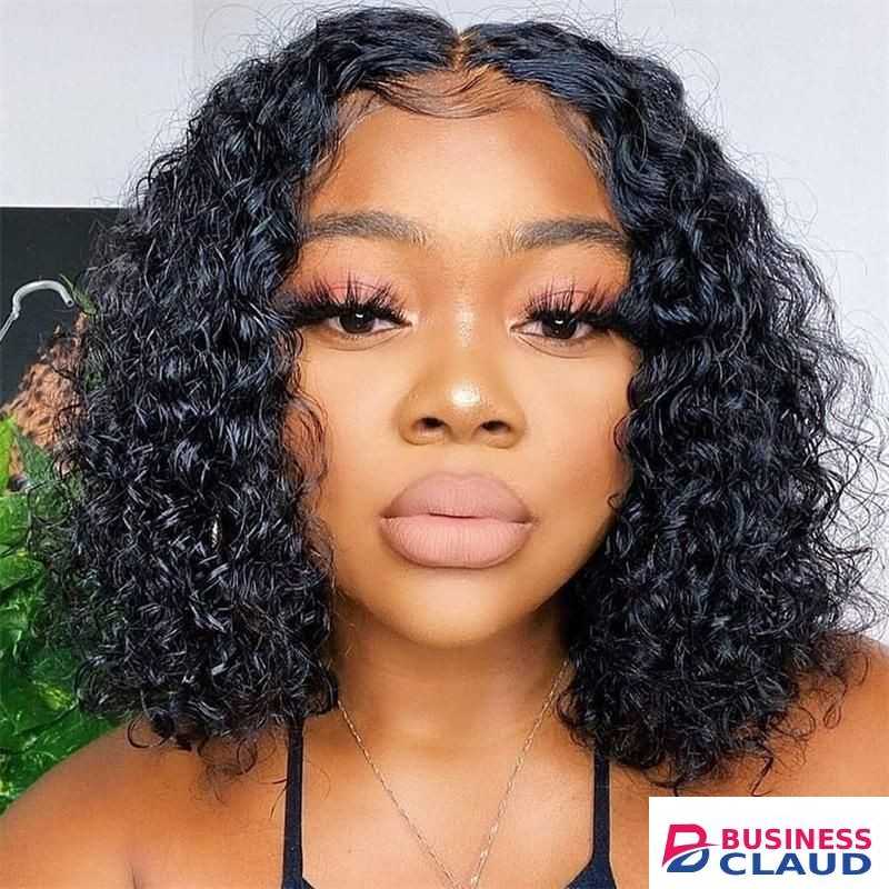 African tidal wave water ripples wig curly short black wigs new hair for women gift