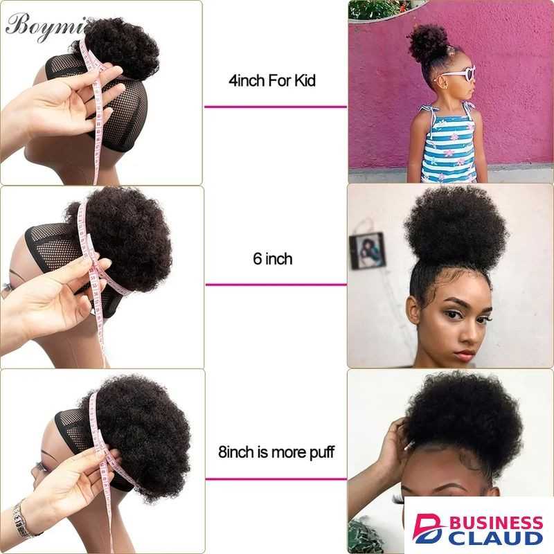 Beauty Afro Hair Bun Ponytail Hair Extension+FREE COMB