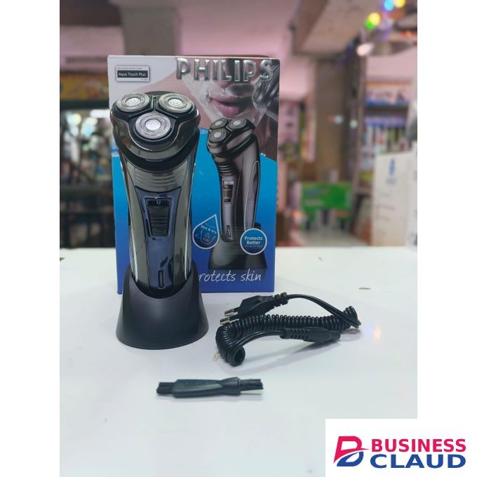 Philips Philips-AquaTouch Plus Electric Shaver with TripleTrack Shaving Heads Super Lift & Cut System for Smooth Close Shaving Long-Lasting Battery Easy to Clean Ergonomic Wet & Dry Use Men Grooming Tool