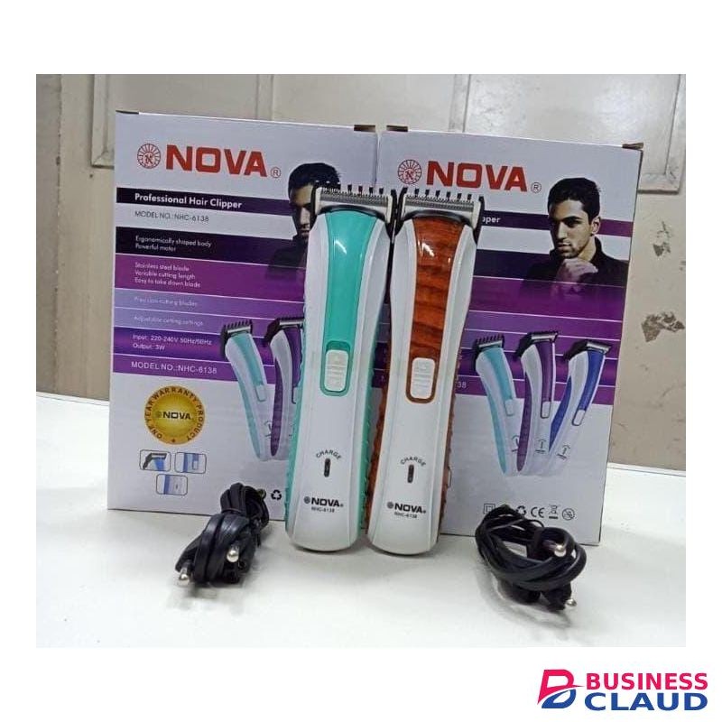Nova NovaShaver Rechargeable Electric Men’s & Women’s Grooming Razor, Wet & Dry, Cordless Facial & Body Hair Trimmer for Smooth Shaving, Travel-Friendly Design, Skin-Safe Blades