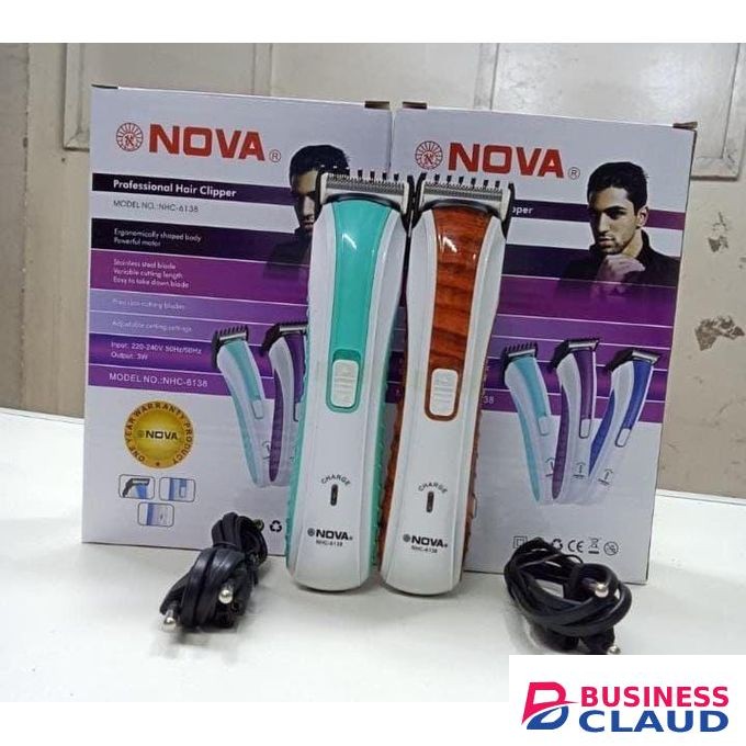 Nova NovaShaver Rechargeable Electric Men’s & Women’s Grooming Razor, Wet & Dry, Cordless Facial & Body Hair Trimmer for Smooth Shaving, Travel-Friendly Design, Skin-Safe Blades