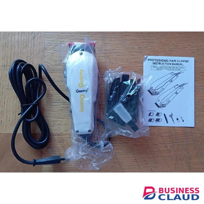 Geemy Electric Hair Clipper White- Professional Hair Clipper
