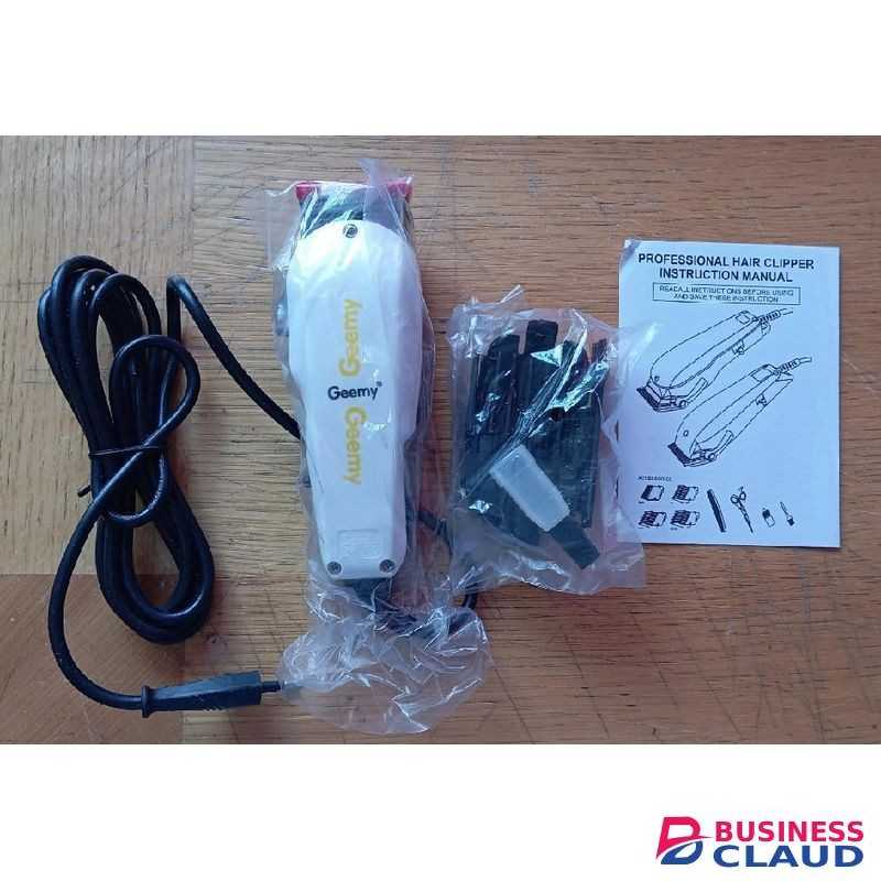 Geemy Electric Hair Clipper White- Professional Hair Clipper