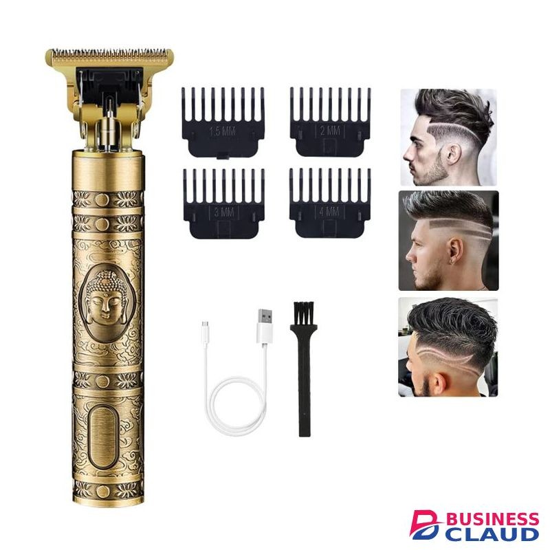 Vintage Professional Hair Trimmer Clipper With Guide Combs