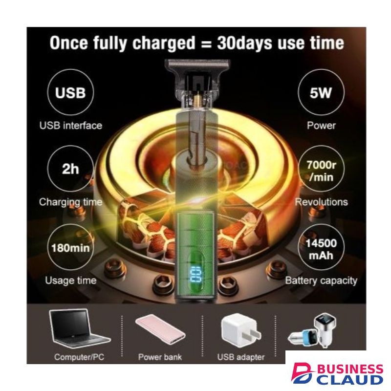 Vintage Dragon Rechargeable Multifunctional Metal Hair Clipper